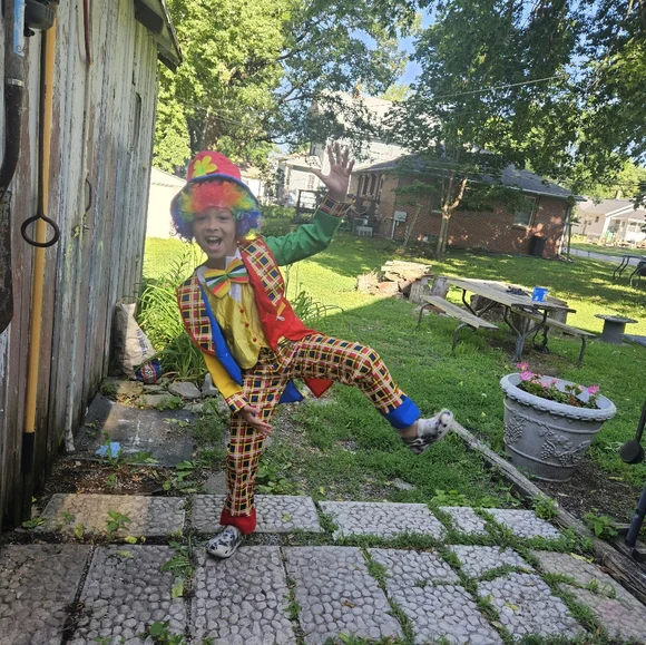 Circus Clown on the Town Child Costume - Picture 1 of 6